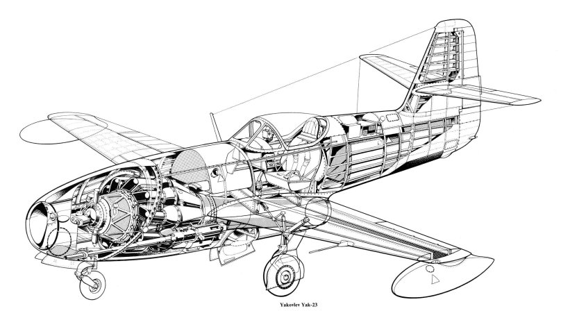 Як-1 Компоновочная схема