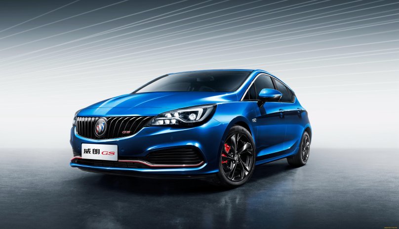 Синий Бьюик