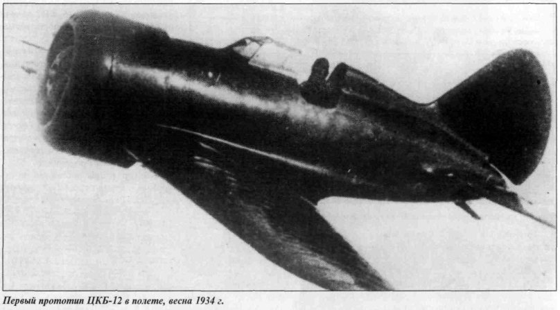 Самолет ЦКБ-12 И-16