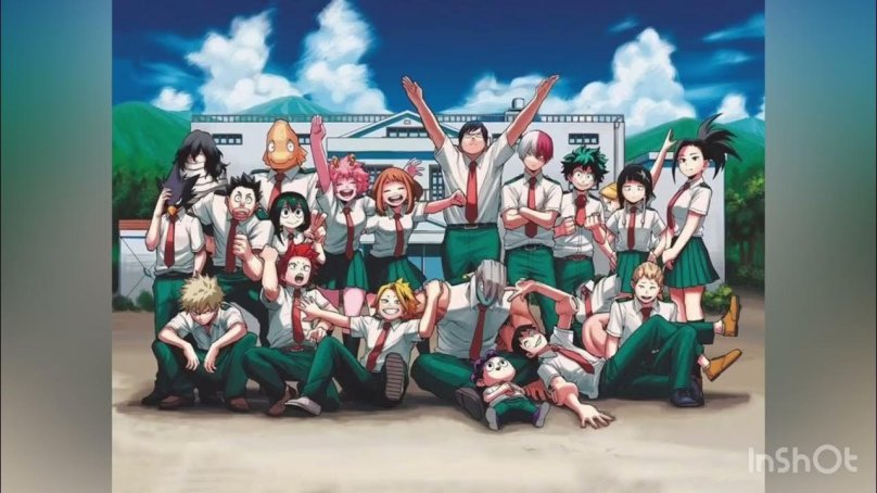 Аниме моя геройская Академия 1