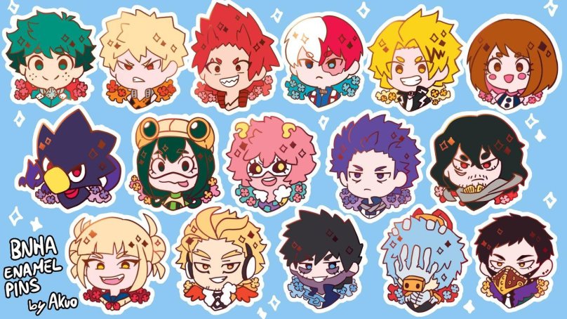 Моя геройская Академия наклейки