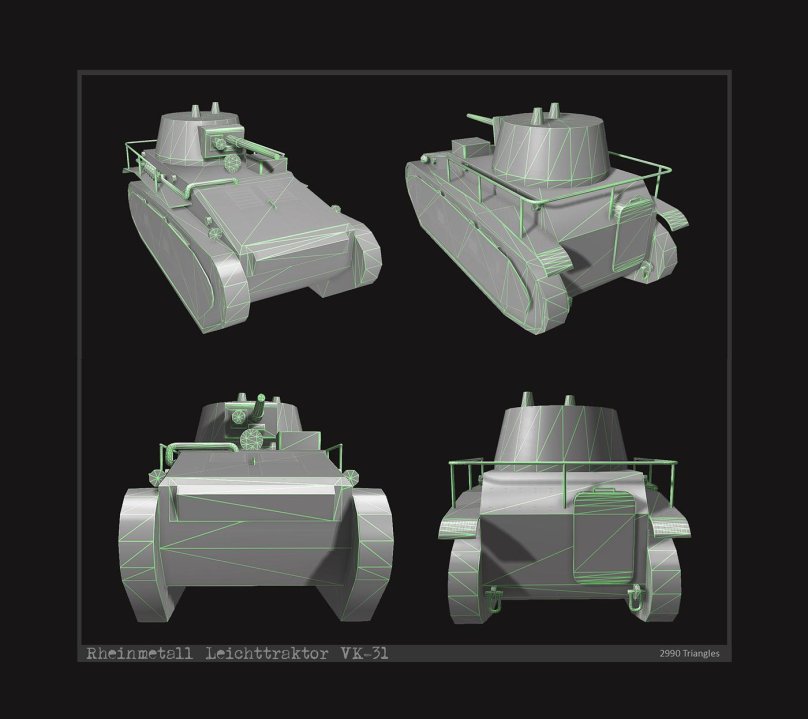 Танк Leichttraktor чертежи