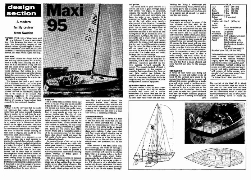 Maxi 95 яхта