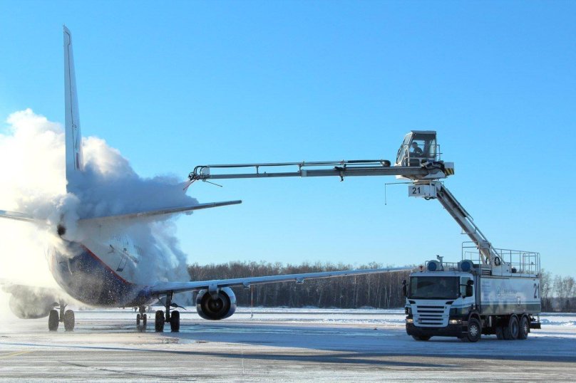 Противообледенительная жидкость для самолетов