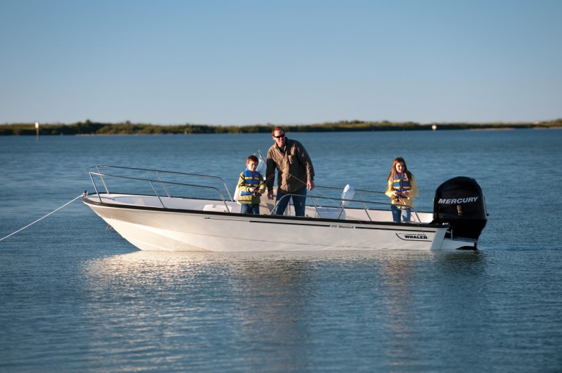 Boston Whaler Montauk 150 вид сверху