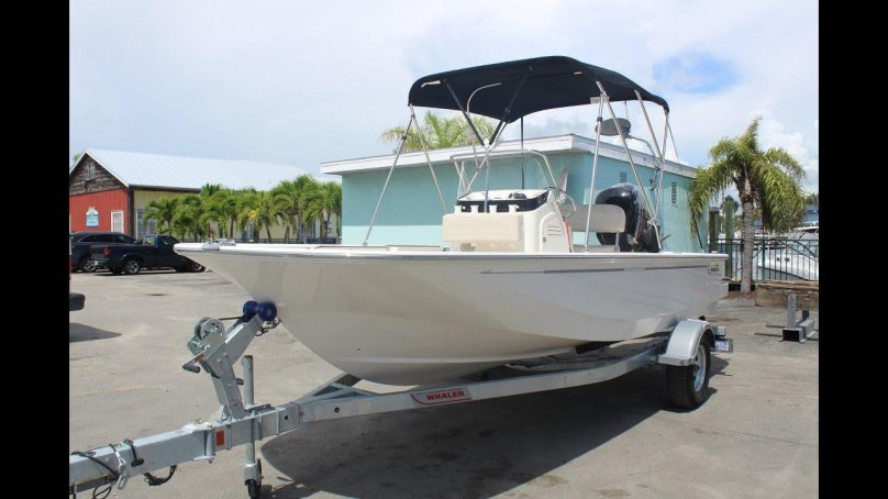 Boston Whaler Montauk 150 вид сверху