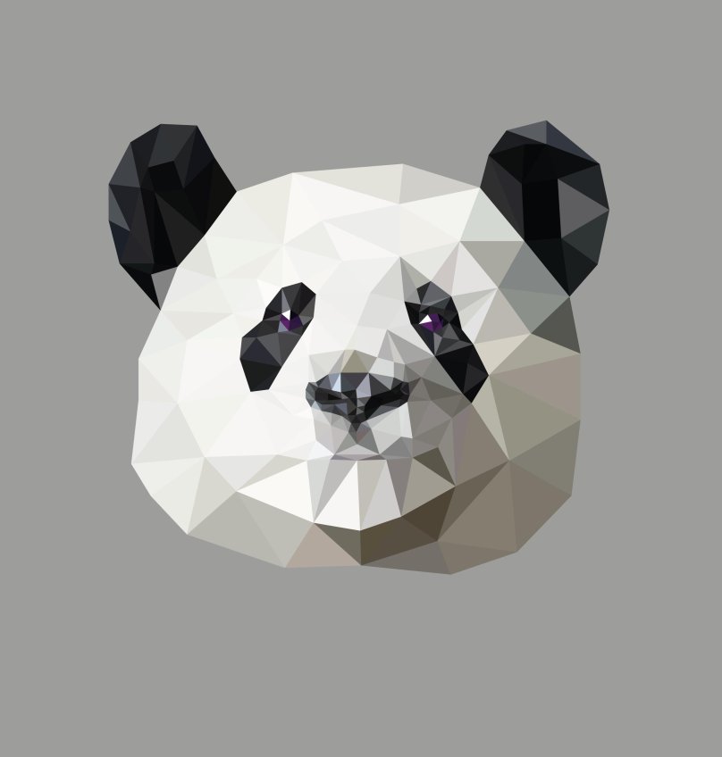Панда полигональная