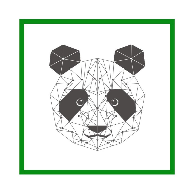 Панда полигональная