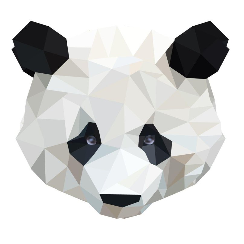 Панда полигональная