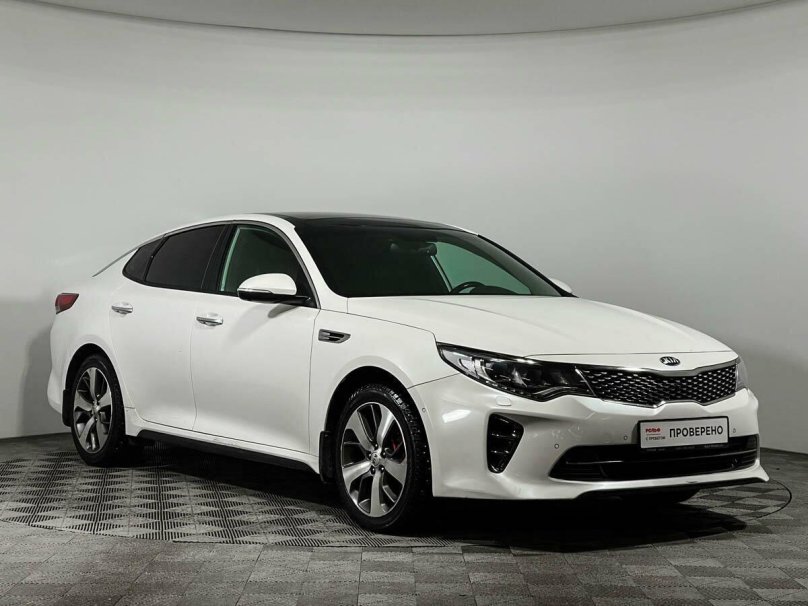 Белый Kia Optima IV 2.4 at (188 л.с.) с пробегом