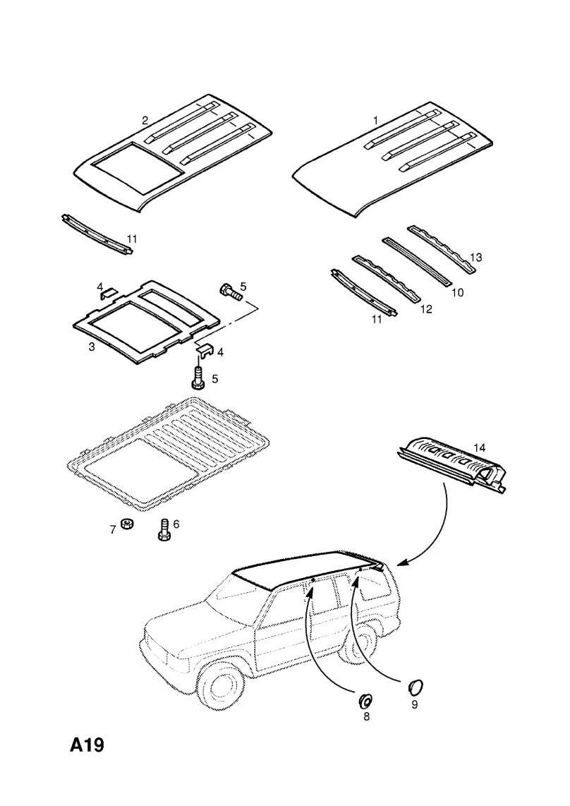 Люк Опель Монтерей