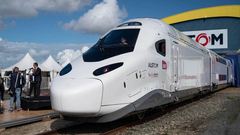 Поезд TGV двухэтажный