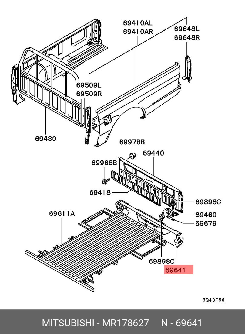 Каталог деталей Mitsubishi l200