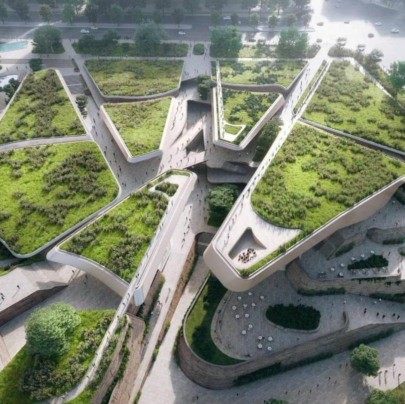 Подземный искусственный сад архитектура