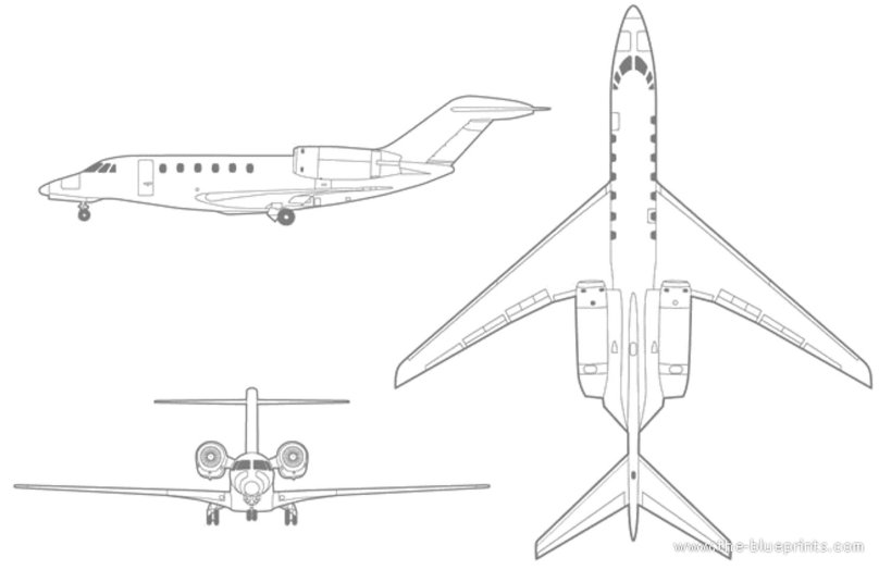 Cessna 750 Citation x чертеж