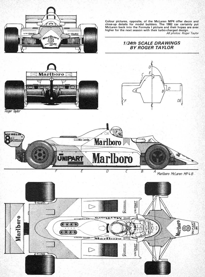 MCLAREN mp4/4 чертежи