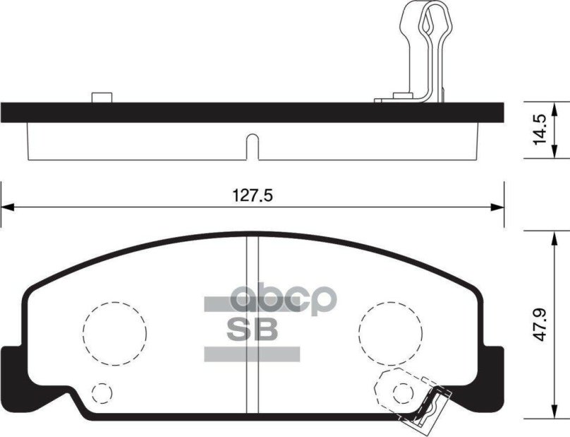 Sp2154 SANGSIN колодки торм.пер.