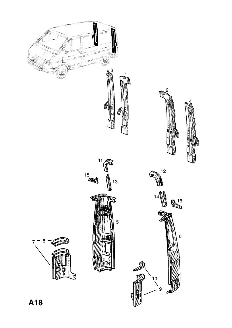 Panel ASSY - Pillar Outer, LH