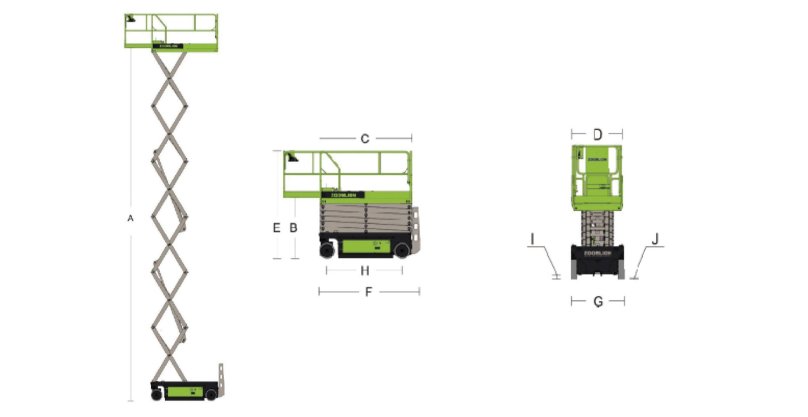 Ножничный подъемник Zoomlion zs1012hd