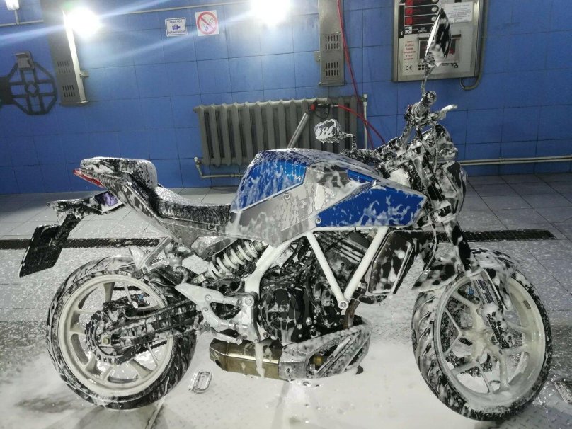 Мойка мотоцикла