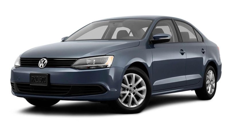 Volkswagen Jetta 6 на белом фоне