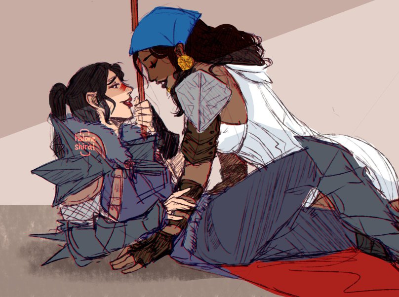 Dragon age 2 Хоук и Изабелла