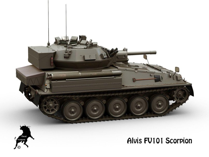Танк fv101 Scorpion