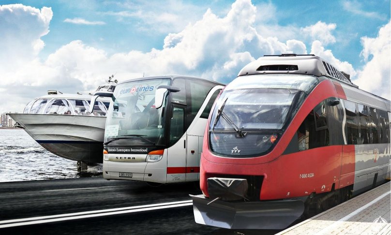 Поезда и автобусы