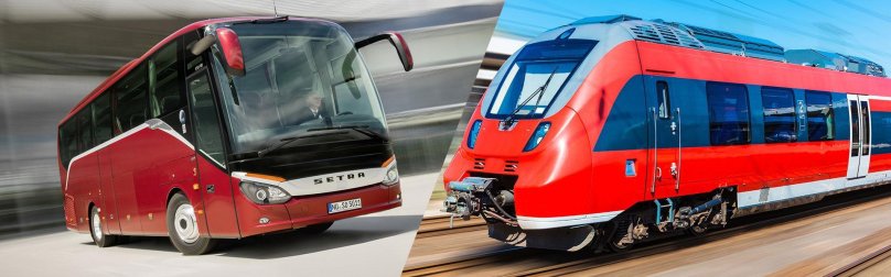 Поезда и автобусы