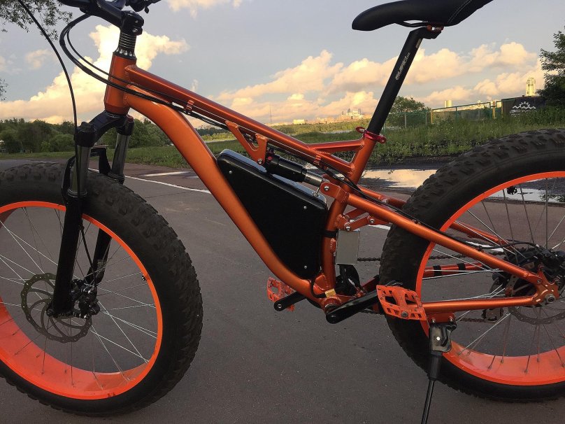 Фэтбайк двухподвесный Zebra