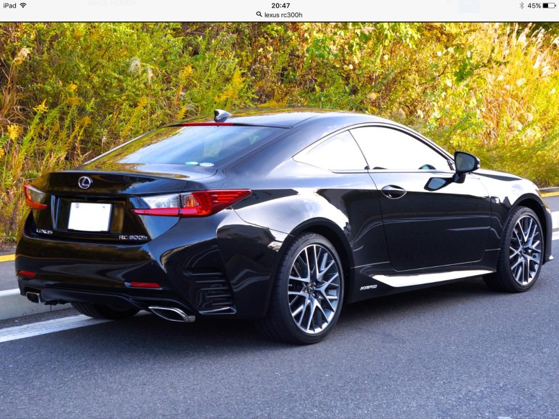 Lexus RC 350 черный