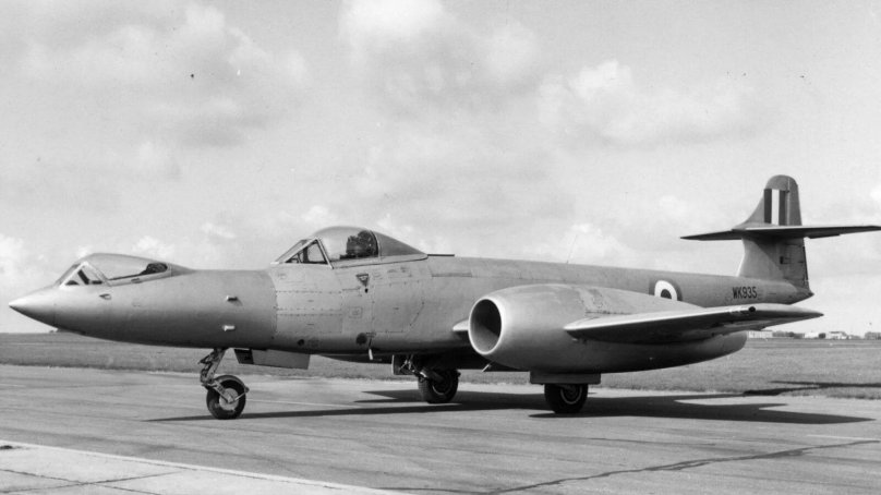 Gloster Meteor f.8 prone Pilot