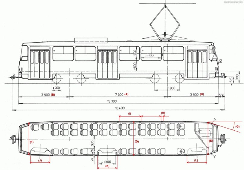 Татра т6б5 чертеж