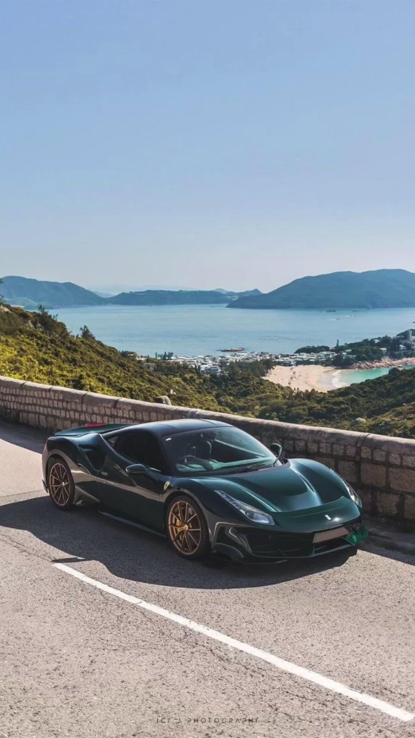 British Racing Green Ferrari