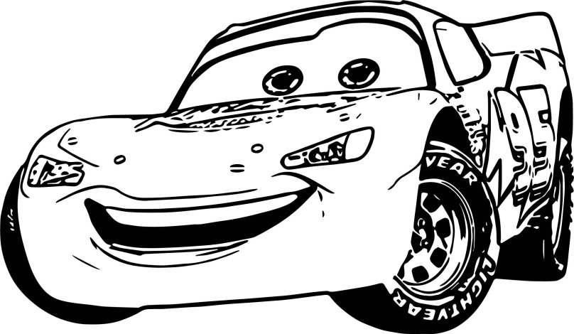 Молния Маккуин Тачки 3 раскраска