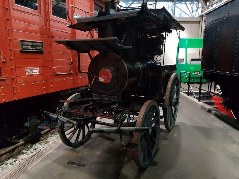 Снегоуборочный прицеп для паровоза музей