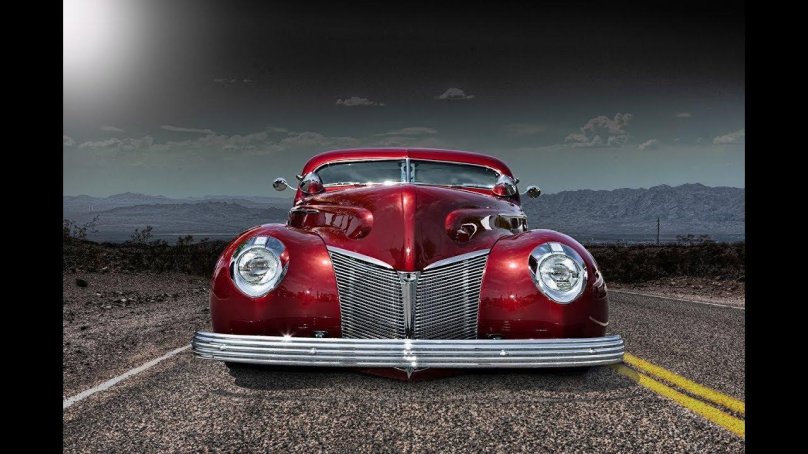 Красный Кадиллак ретро