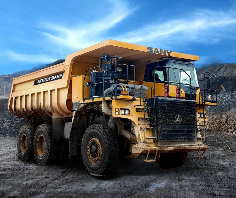 Карьерный самосвал sany skt90s запчасти