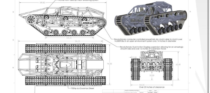 Вездеход Ripsaw чертежи