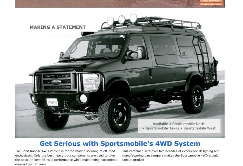 Форд Sportsmobile 4x4 Camper van