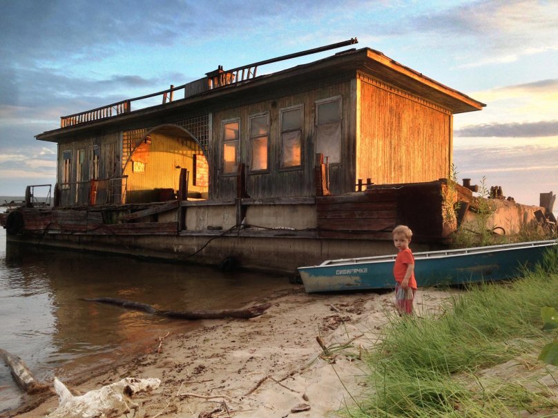 Заброшенный дебаркадер Новосибирск Ордынка