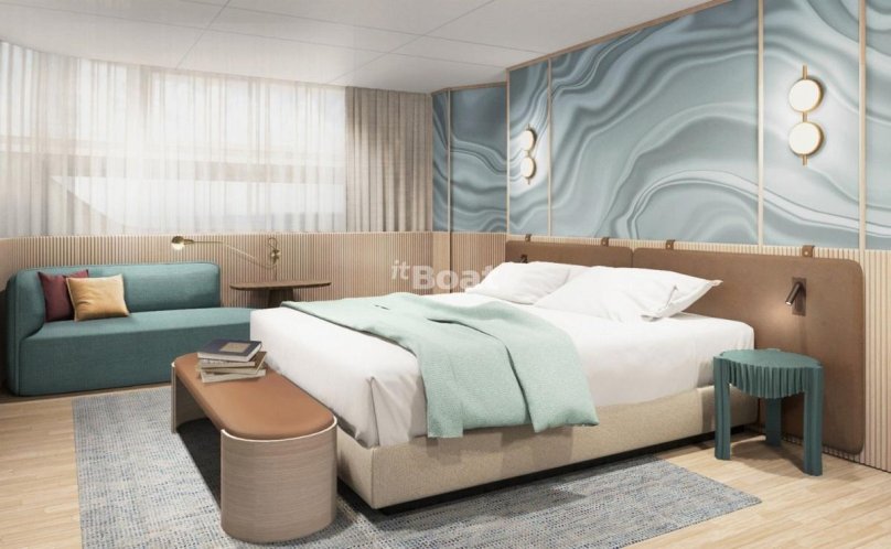 Бирюзовая кровать