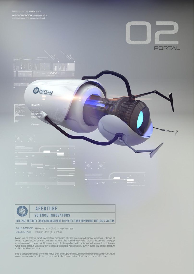 Aperture Science портальная пушка