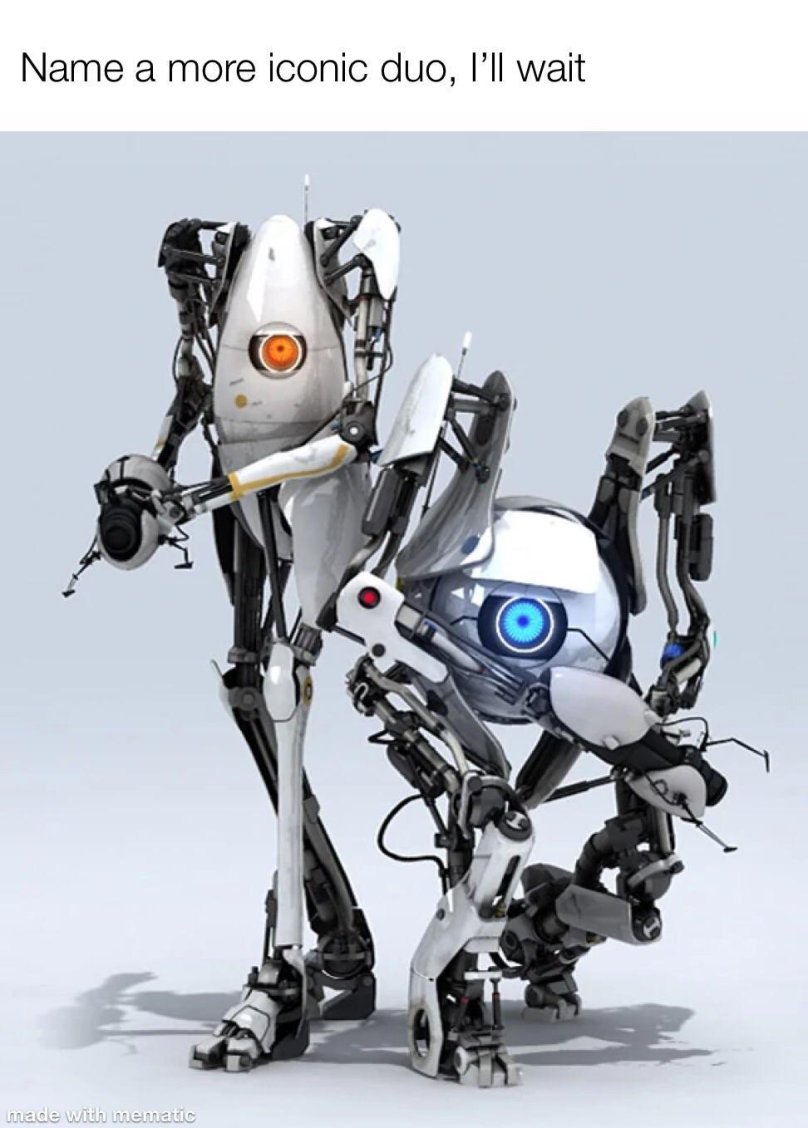 Портал 2 атлас и Пибоди