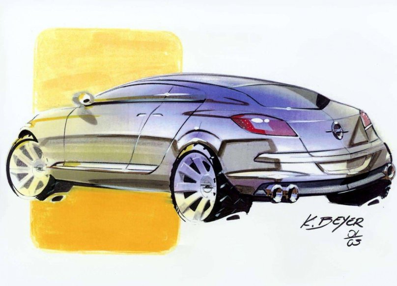 Опель Инсигния рисунок