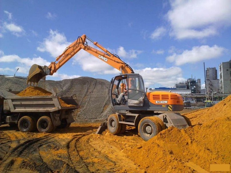 E140w колесный экскаватор