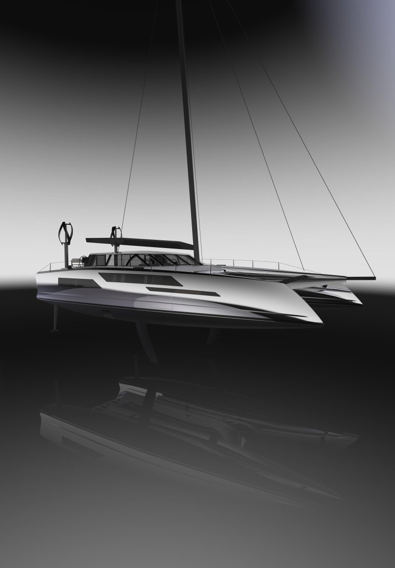 Яхта на подводных крыльях