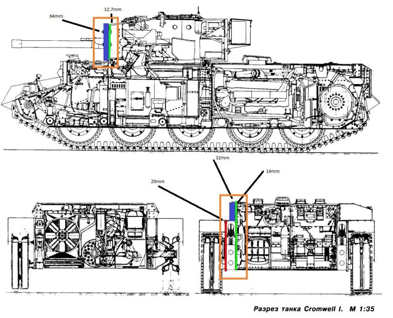 Компоновка танка Кромвель