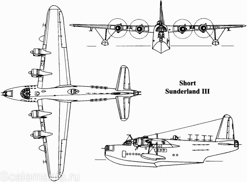 Short Sunderland чертежи