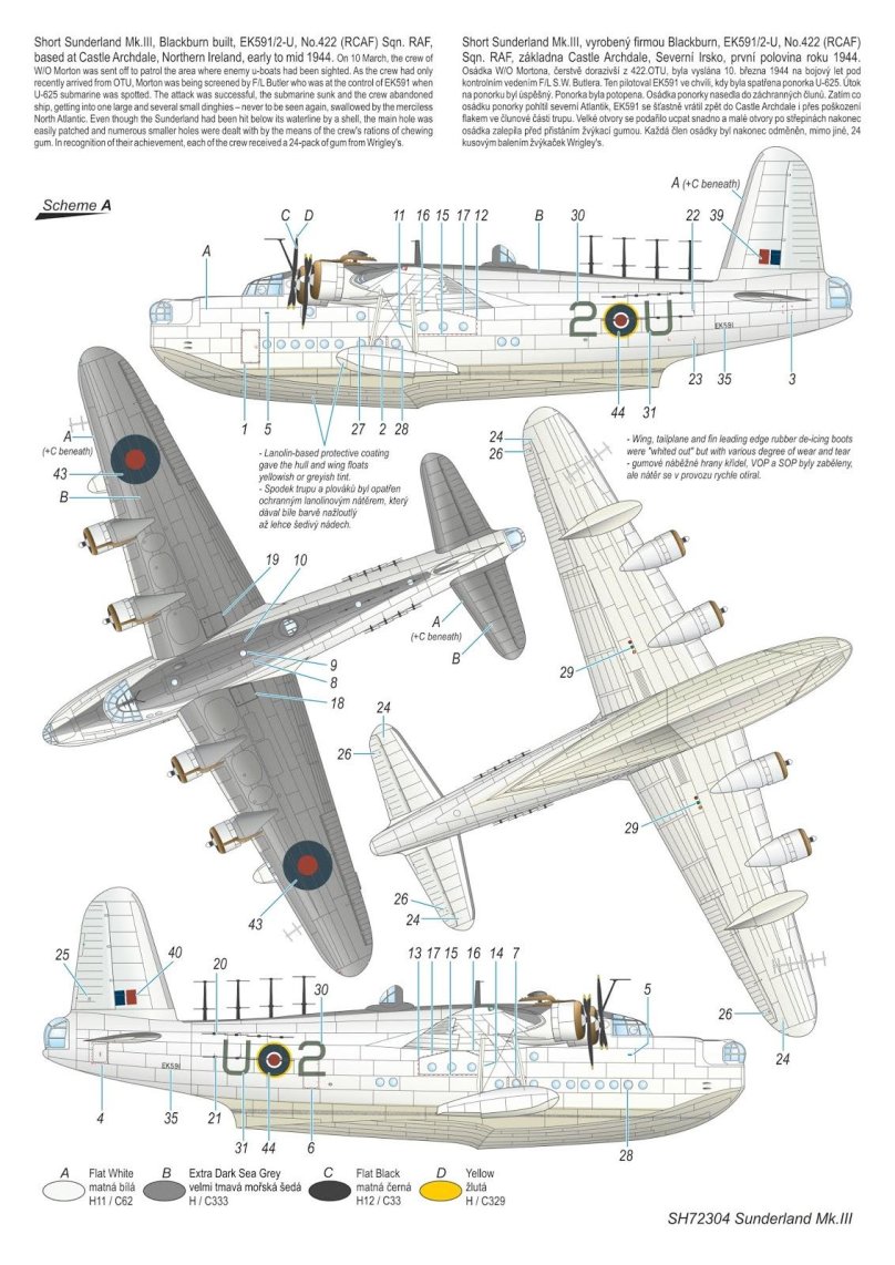 Sunderland самолет MK.3